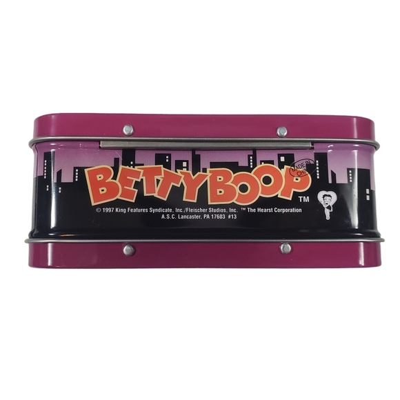 Vintage 1997 Betty Boop Mini Lunch Box Tin Collectible Display 5.5"X4.5"X2.25" - Picture 5 of 12